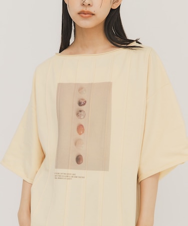 ピンタックフォトプリントTEE