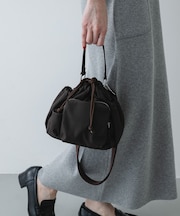 『撥水』ポケットデザインナイロンバッグ