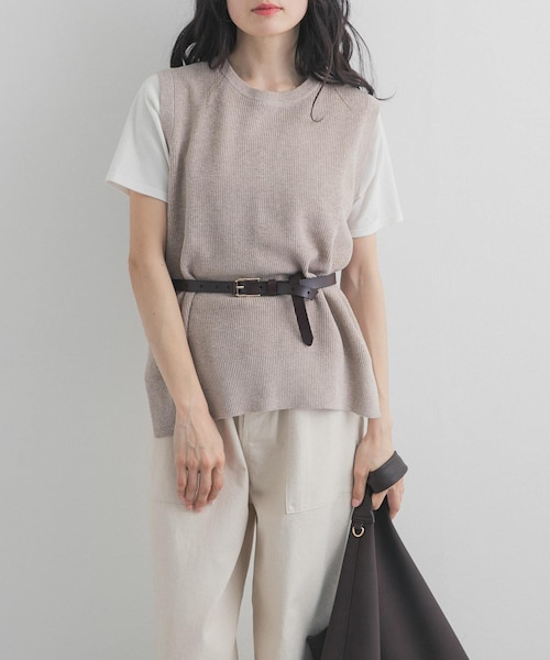 リネンコットンKNITベスト｜アーバンリサーチの通販｜&mall（アンド