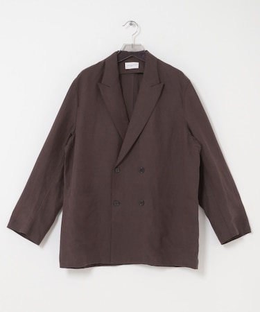 new basic　SILK LINEN DOUBLE SHIRTS JACKET