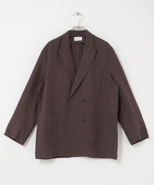 new basic　SILK LINEN DOUBLE SHIRTS JACKET