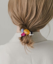 ボリュームモチーフヘアポニー