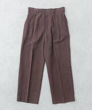 new basic　SILK LINEN TROUSER