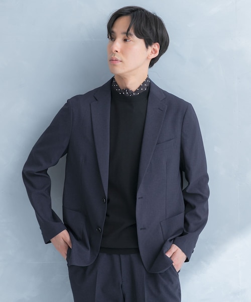 LIFE STYLE TAILOR ウールライクツイルコンフォータブルジャケット