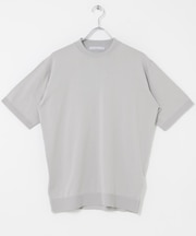 LIFE STYLE TAILOR　ハイゲージクルーネック半袖ニット