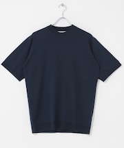 LIFE STYLE TAILOR　ハイゲージクルーネック半袖ニット