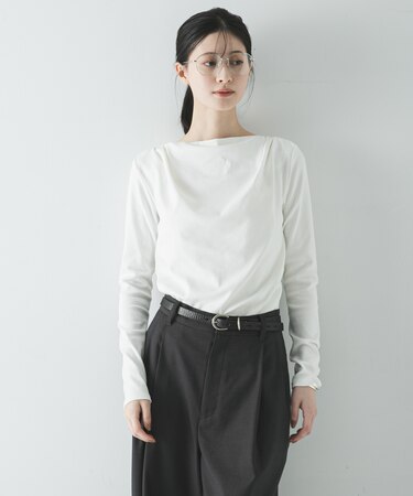 2WAYドレープカットソー