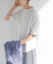 FORK&SPOON　ボトルネックショートスリーブTシャツ