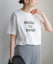 FORK&SPOON フロッキーロゴショートスリーブTシャツ