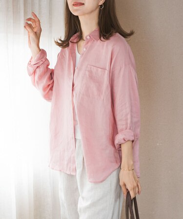リネンオーバーシャツ