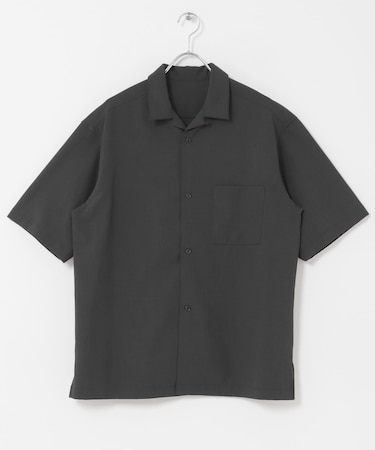 クイックドライ オープンカラーショートスリーブシャツ