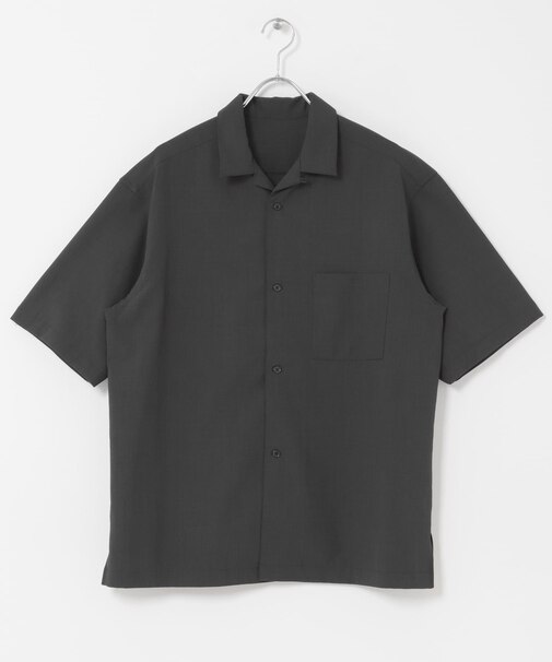 クイックドライ オープンカラーショートスリーブシャツ