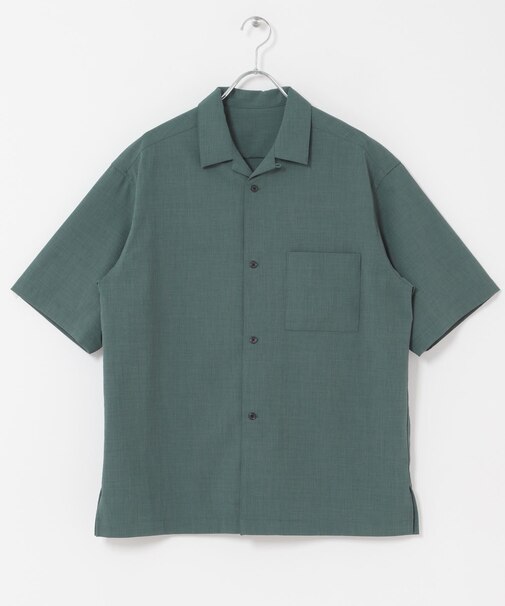 クイックドライ オープンカラーショートスリーブシャツ