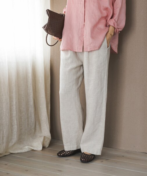 リネンイージーパンツ
