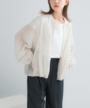 CHIGNON　シアーチンツブルゾン