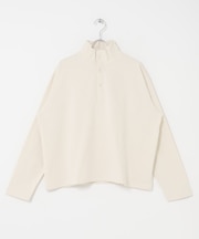 ハーフボタンプルオーバー