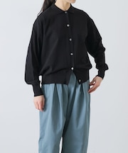 コットンハイゲージポロニットカーディガン