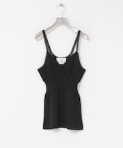 crinkle crinkle crinkle　FLOWER JACQUARD KNIT CAMI