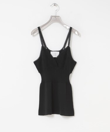 crinkle crinkle crinkle　FLOWER JACQUARD KNIT CAMI