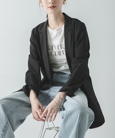 ダブルブレストメッシュジャケット