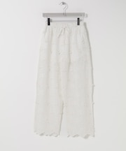 crinkle crinkle crinkle　3D EMBROIDERY EASY PANTS