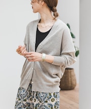 リネンVネックカーディガン