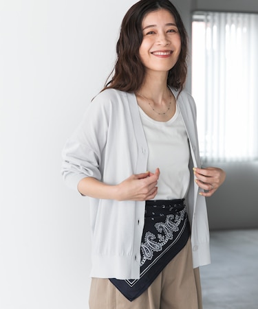 『UR TECH』サマシェアニットカーディガン