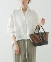 ラミーレーヨンワイドショートシャツ