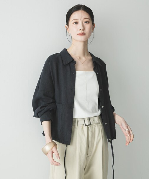 ラミーレーヨンワイドショートシャツ