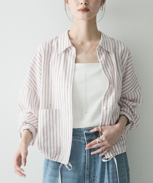 ラミーレーヨンワイドショートシャツ