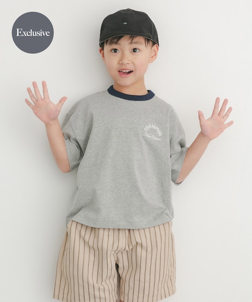『別注』CHAMPION×DOORS リンガー刺繍ロゴTシャツ(KIDS)