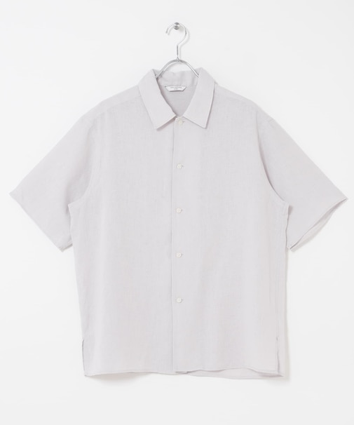 カバーリングリネン キャンプカラーシャツ