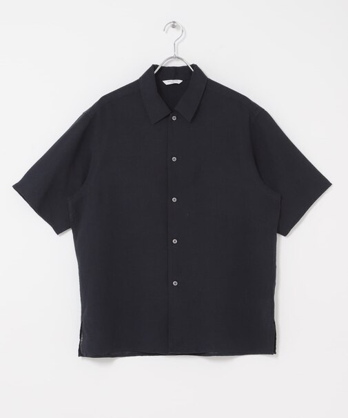 カバーリングリネン キャンプカラーシャツ