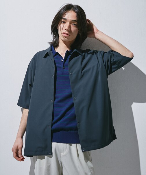 『UR TECH』サマシェア ショートスリーブシャツカーディガン