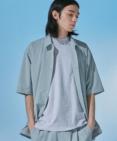 『UR TECH』サマシェア ショートスリーブシャツカーディガン