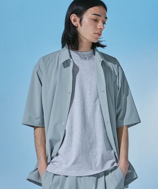 『UR TECH』サマシェア ショートスリーブシャツカーディガン