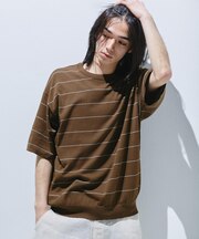 『UR TECH』サマシェア クルーネックニット