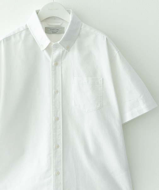 抗菌オックスボタンダウン半袖シャツ