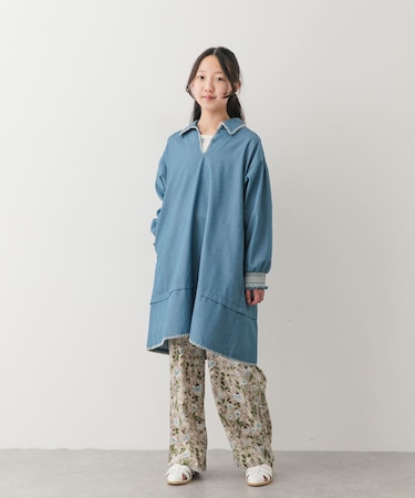 『150サイズ』『親子リンク』フラワープリントイージーパンツ(KIDS)