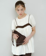 バイカラークリンクルビスチェ