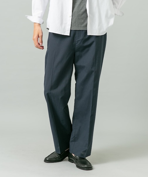 『XLサイズあり』アーバンリラックスリネンストレートパンツ