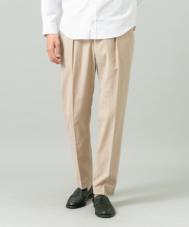 『XLサイズあり』ハイパフォーマンスリネンテーパードパンツ