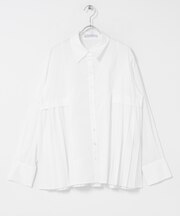 ELENDEEK　PLEATS LAYERED SHIRTS