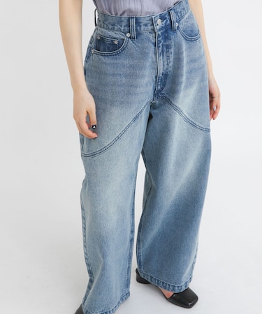 シームデザインカーブデニム