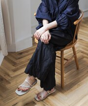 エンブロイダリーレースイージーパンツ