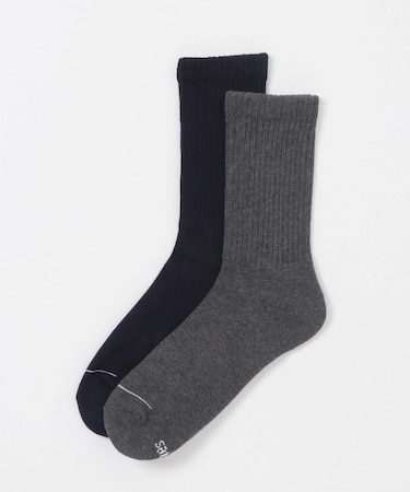 HANES　クルーソックス2P