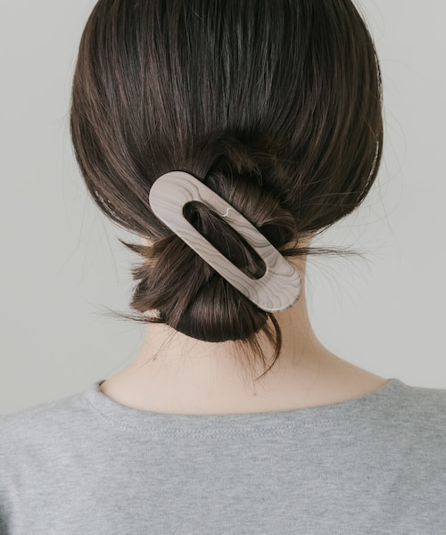 acca クリップ ベージュ マーブル ヘアアクセサリー マーブルヘアクリップ｜アーバンリサーチの通販｜&mall（アンドモール