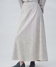 new basic　SLAB NEP FLARE SKIRT