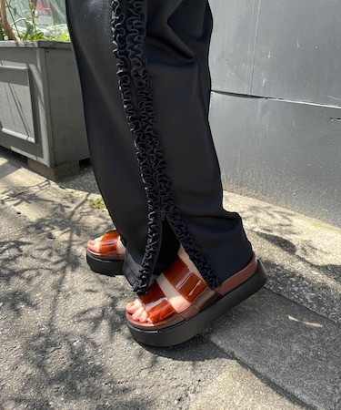 TEMPERATE　ENZOクリアカラーサンダル