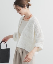 クロシェニットカーディガン